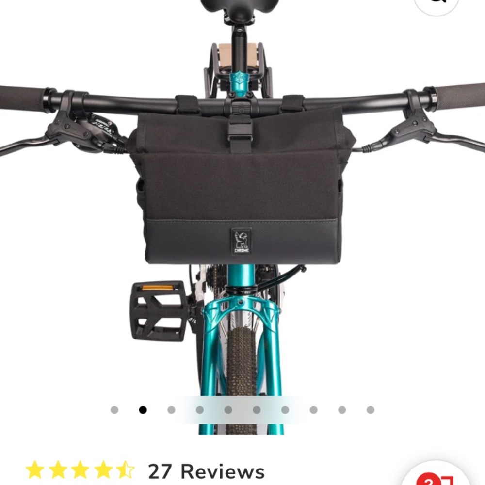 NWT Chrome handlebar bag